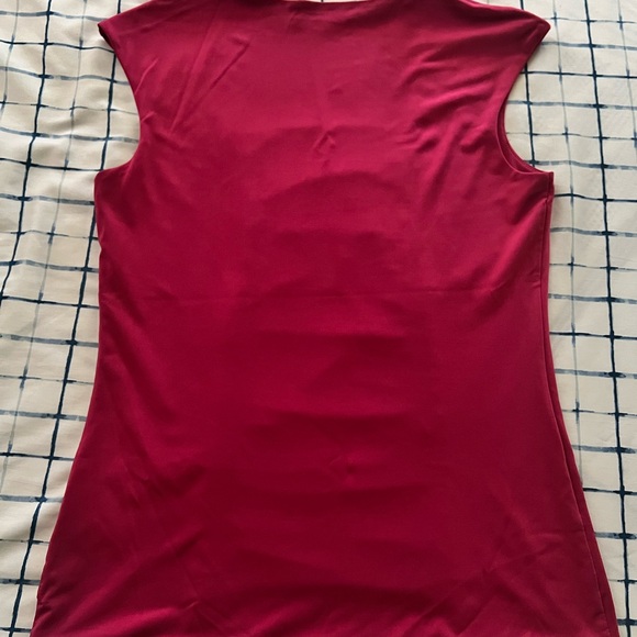 Used Women’s Elegant Red Ruched Top - Picture 5 of 10